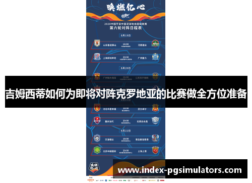 吉姆西蒂如何为即将对阵克罗地亚的比赛做全方位准备